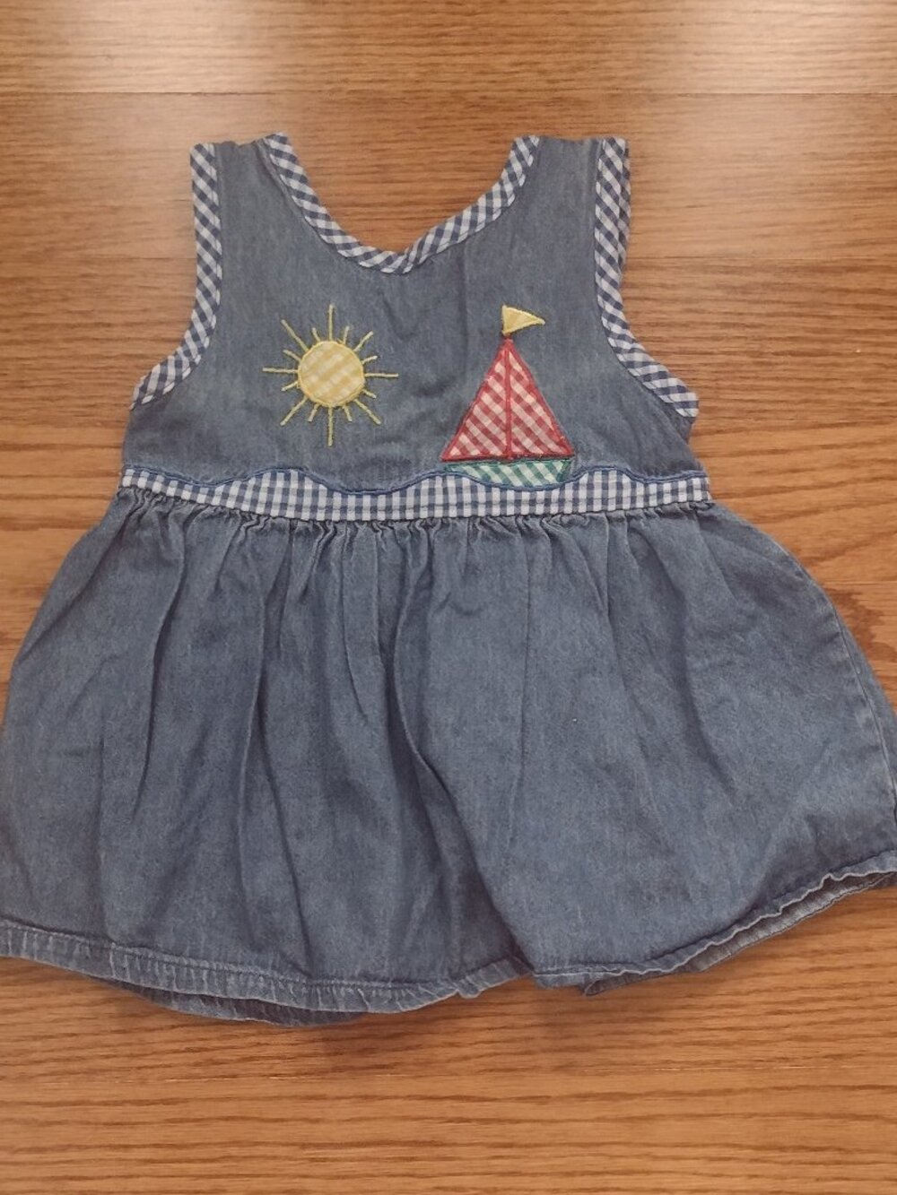 2T | Embroidered Denim Dress | Copper Key